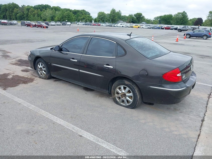 2008 Buick Lacrosse VIN 2G4WC582681181301 IAAI salvage auction — LEFT REAR, Clear (Indiana), sold $650 on 2026-07-10 (photo 3)