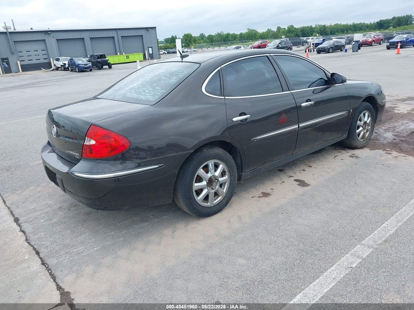 2008 Buick Lacrosse VIN 2G4WC582681181301 IAAI salvage auction — LEFT REAR, Clear (Indiana), sold $650 on 2026-07-10 (photo 4)