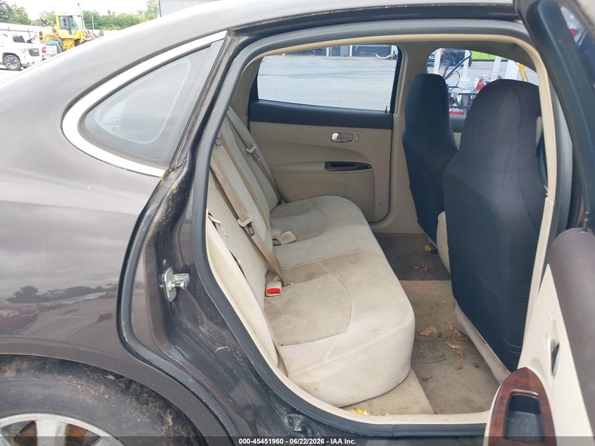 2008 Buick Lacrosse VIN 2G4WC582681181301 IAAI salvage auction — LEFT REAR, Clear (Indiana), sold $650 on 2026-07-10 (photo 8)