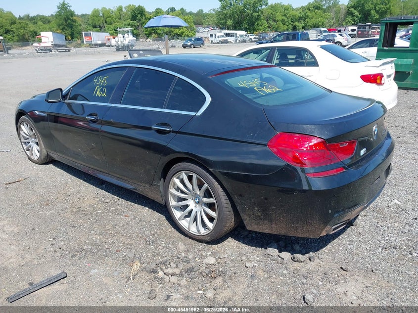2013 BMW 6er VIN WBA6B2C5XDDG66854 IAAI salvage auction — NORMAL WEAR, Clear (Virginia), sold $1,400 on 2026-07-07 (photo 3)