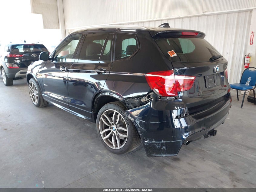 2017 BMW X3 VIN 5UXWZ7C53H0U44984 IAAI salvage auction — LEFT REAR, Rebuildable (Florida), sold $3,250 on 2026-07-22 (photo 3)