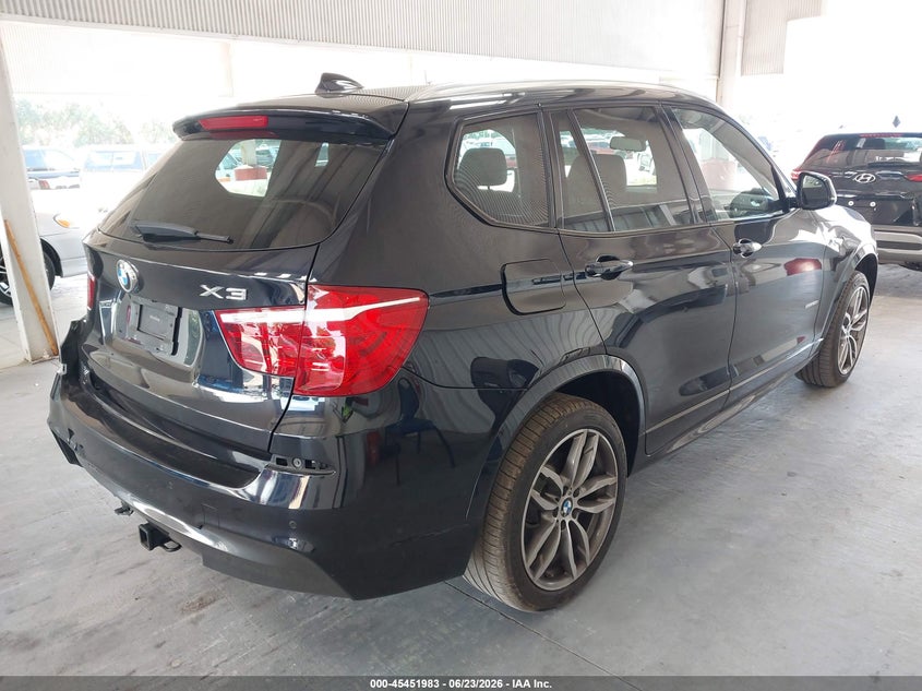 2017 BMW X3 VIN 5UXWZ7C53H0U44984 IAAI salvage auction — LEFT REAR, Rebuildable (Florida), sold $3,250 on 2026-07-22 (photo 4)