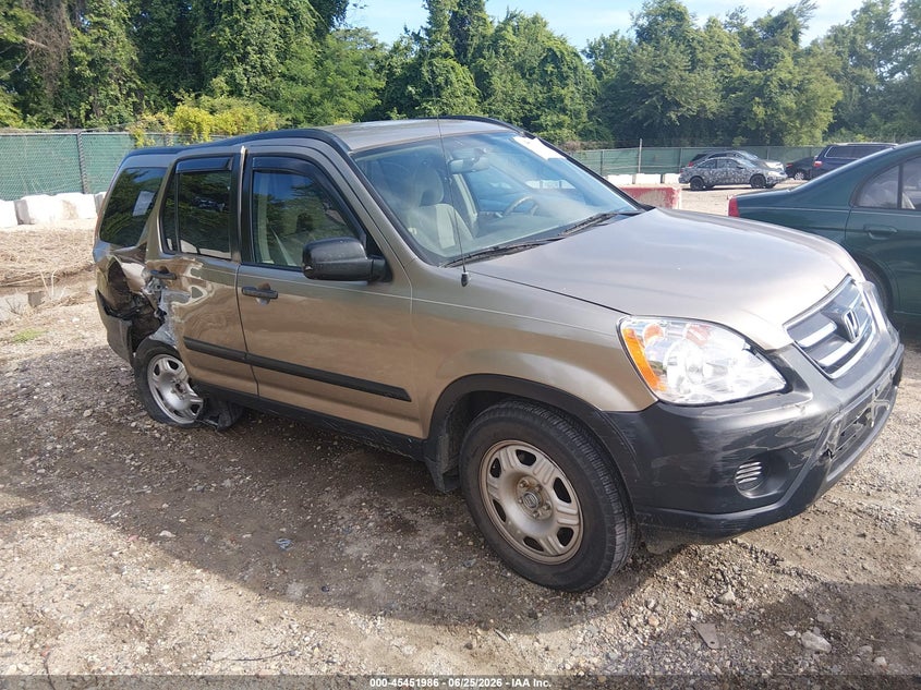 2006 Honda Cr-v VIN SHSRD68576U400249 IAAI salvage auction — NORMAL WEAR, Clear (Maryland), sold $1,100 on 2026-07-09 (photo 1)