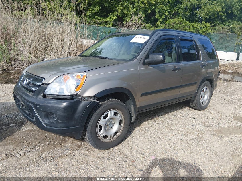 2006 Honda Cr-v VIN SHSRD68576U400249 IAAI salvage auction — NORMAL WEAR, Clear (Maryland), sold $1,100 on 2026-07-09 (photo 2)