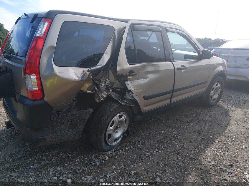 2006 Honda Cr-v VIN SHSRD68576U400249 IAAI salvage auction — NORMAL WEAR, Clear (Maryland), sold $1,100 on 2026-07-09 (photo 4)
