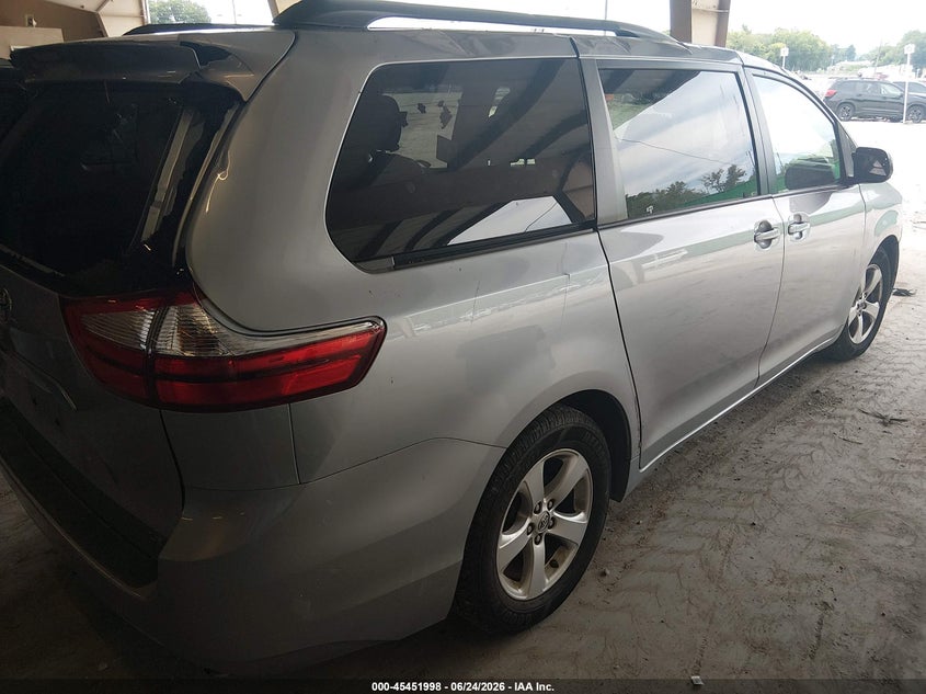 2016 Toyota Sienna VIN 5TDKK3DC1GS738096 IAAI salvage auction — FRONT END, Clear (Tennessee), sold $3,400 on 2026-08-01 (photo 4)