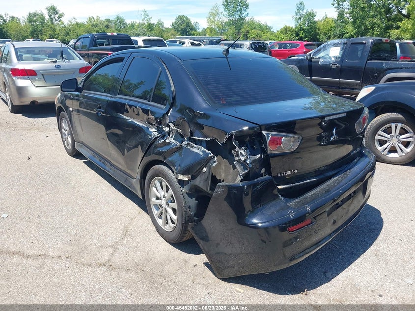 2010 Mitsubishi Lancer VIN JA32U2FU2AU023856 IAAI salvage auction — LEFT SIDE, Salvage (Ohio), sold $275 on 2026-07-28 (photo 3)