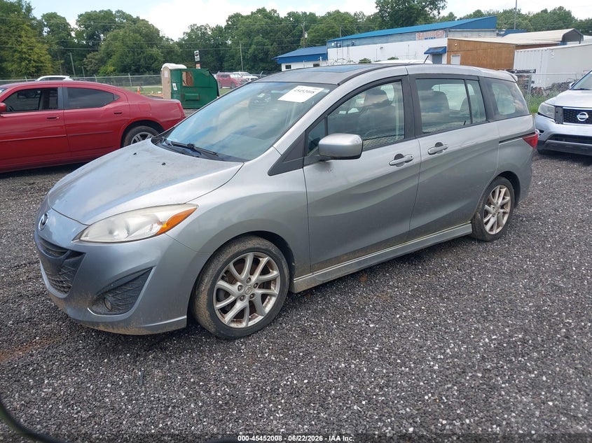 2012 Mazda 5 VIN JM1CW2DL2C0102187 IAAI salvage auction — NORMAL WEAR, Clear (South Carolina), sold $350 on 2026-07-21 (photo 2)
