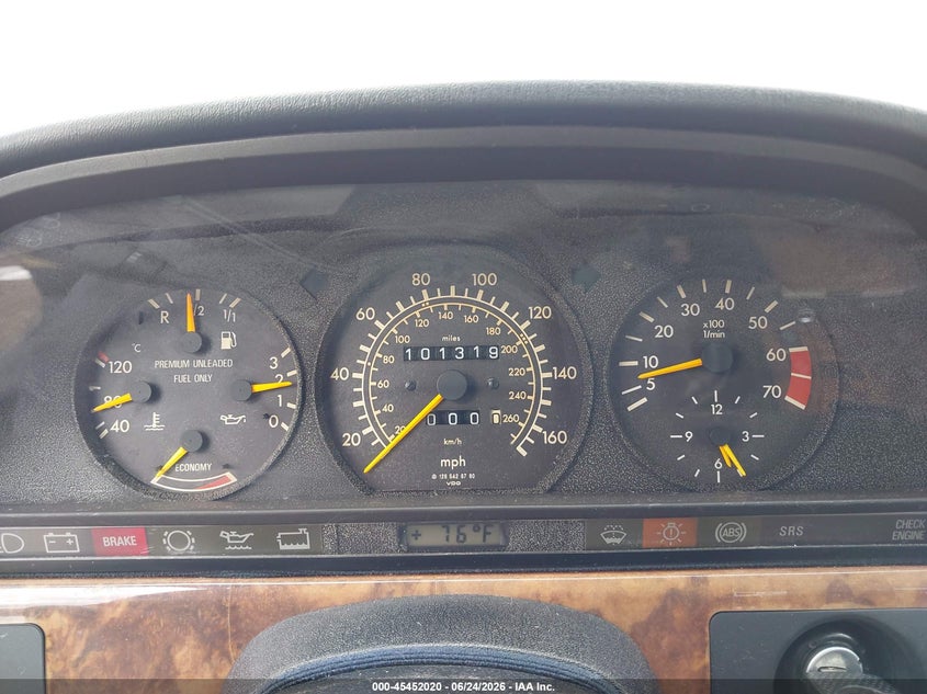 1991 Mercedes-benz VIN WDBCA39E8MA574466 IAAI salvage auction — REAR END, Clear (Michigan), sold $4,250 on 2026-07-18 (photo 7)