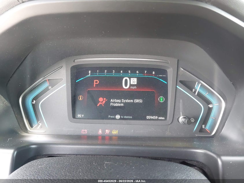 2024 Honda Odyssey VIN 5FNRL6H85RB019010 IAAI salvage auction — LEFT & RIGHT, Original (Texas), sold $14,200 on 2026-09-03 (photo 7)