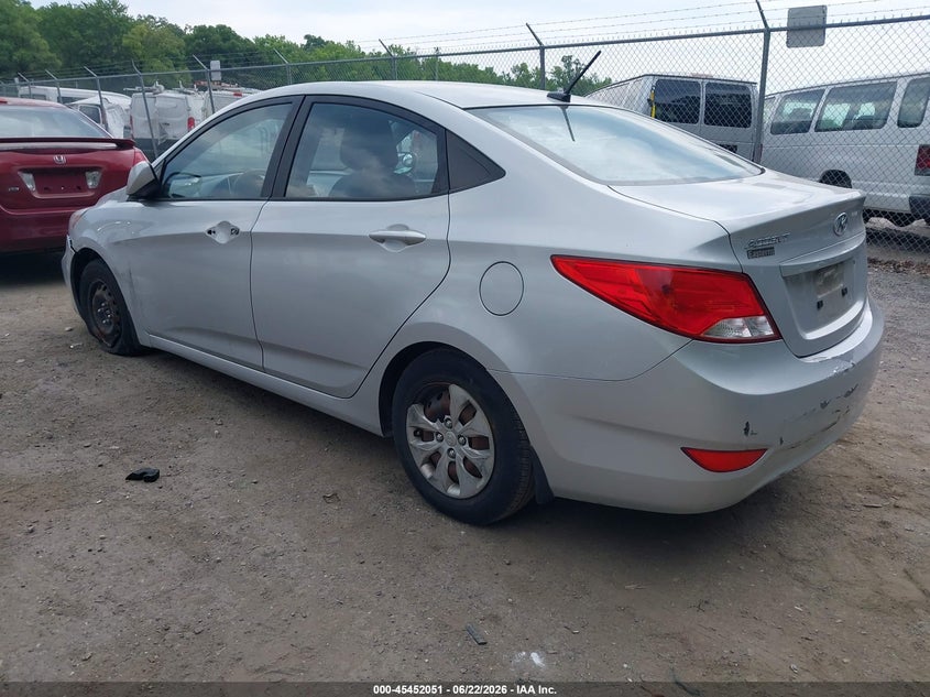 2015 Hyundai Accent VIN KMHCT4AE5FU923125 IAAI salvage auction — NORMAL WEAR, Clear (Maryland), sold $425 on 2026-07-21 (photo 3)
