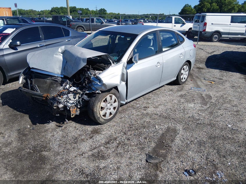 2007 Hyundai Elantra VIN KMHDU46D47U249598 IAAI salvage auction — FRONT END, Salvage - Greater Than 75% (Maryland), sold $225 on 2026-07-13 (photo 2)
