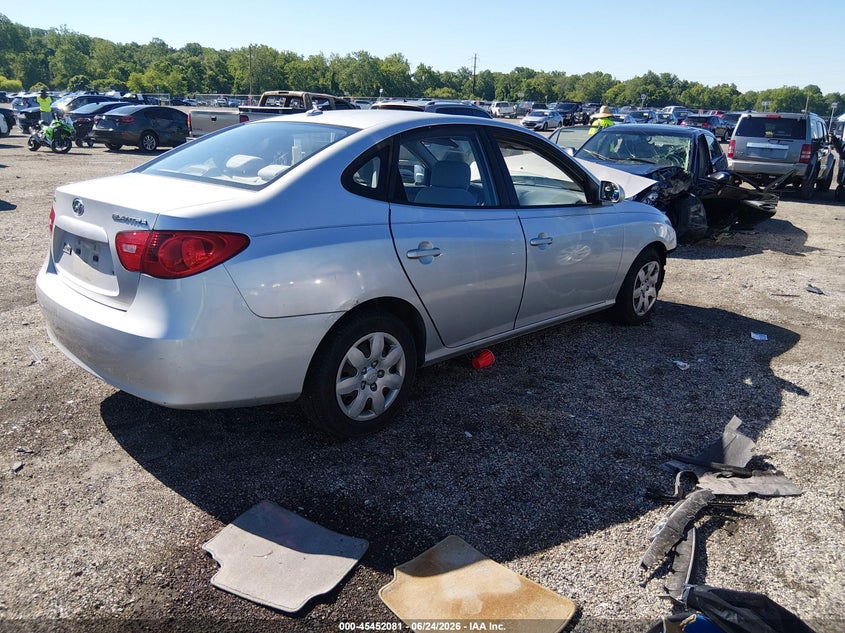 2007 Hyundai Elantra VIN KMHDU46D47U249598 IAAI salvage auction — FRONT END, Salvage - Greater Than 75% (Maryland), sold $225 on 2026-07-13 (photo 4)