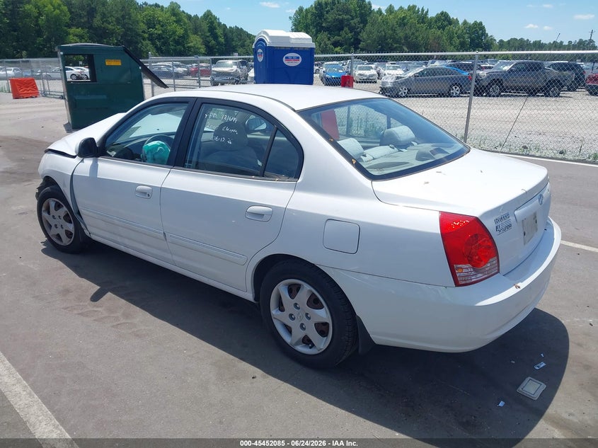 2005 Hyundai Elantra VIN KMHDN46D15U106294 IAAI salvage auction — FRONT END, Salvage (North Carolina), sold $275 on 2026-08-02 (photo 3)