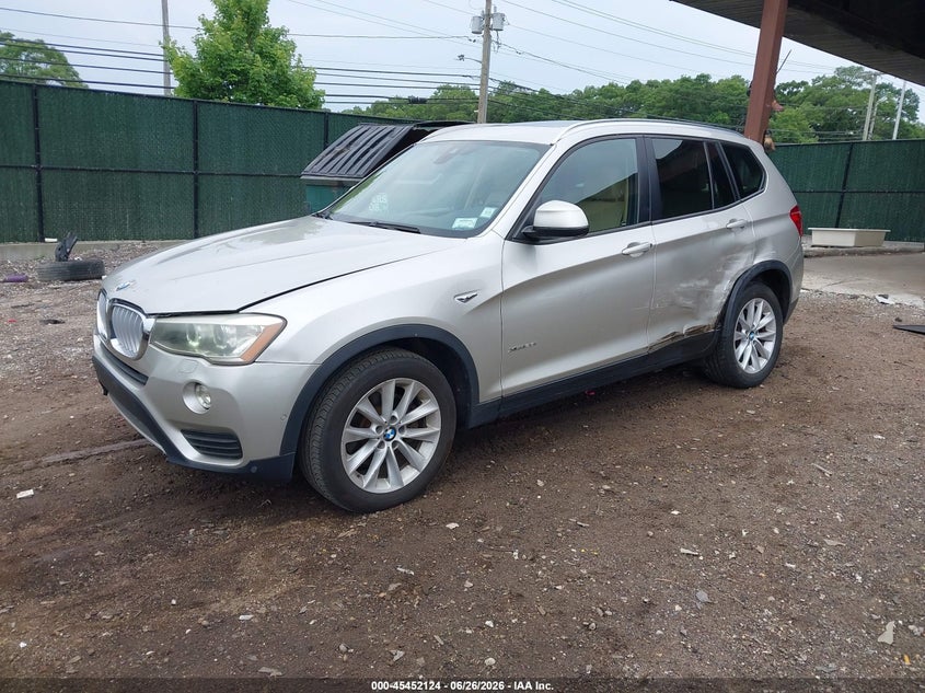 2017 BMW X3 VIN 5UXWX9C3XH0T24664 IAAI salvage auction — LEFT REAR, Mv-907A (New York), sold $3,050 on 2026-07-21 (photo 2)