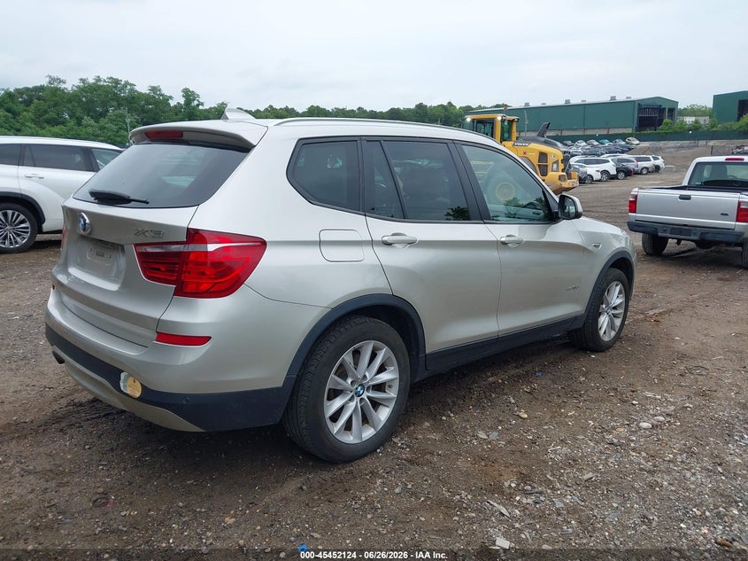2017 BMW X3 VIN 5UXWX9C3XH0T24664 IAAI salvage auction — LEFT REAR, Mv-907A (New York), sold $3,050 on 2026-07-21 (photo 4)
