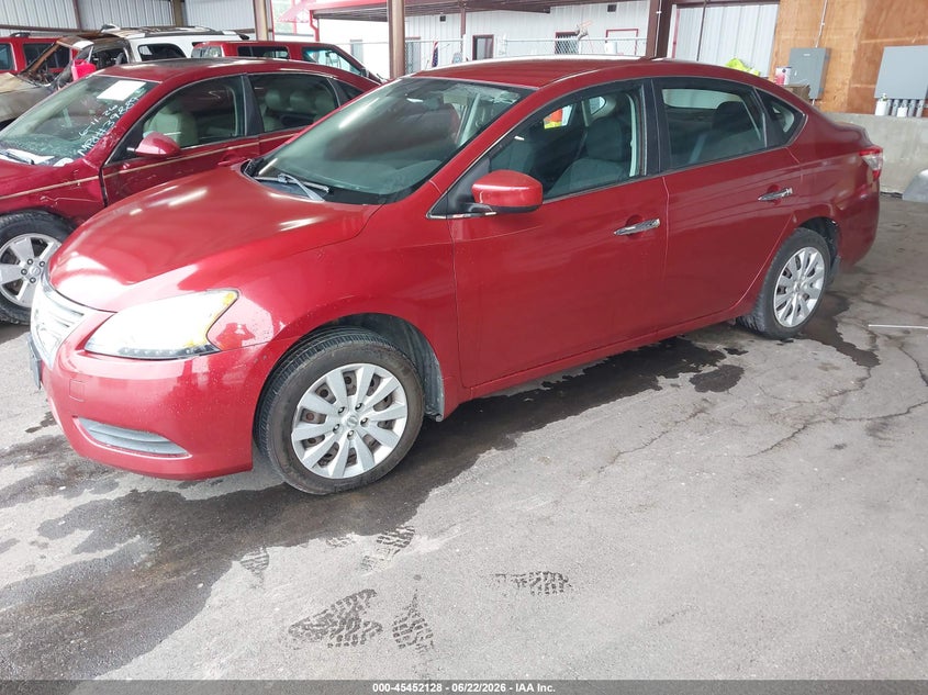 2015 Nissan Sentra VIN 3N1AB7AP4FL650127 IAAI salvage auction — NORMAL WEAR, Clear (Mississippi), sold $425 on 2026-07-17 (photo 2)