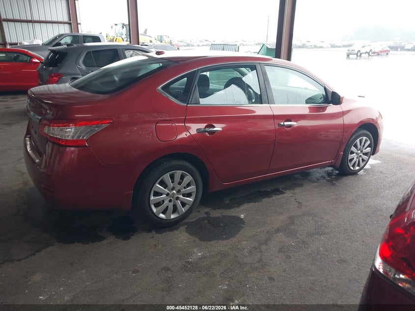 2015 Nissan Sentra VIN 3N1AB7AP4FL650127 IAAI salvage auction — NORMAL WEAR, Clear (Mississippi), sold $425 on 2026-07-17 (photo 4)