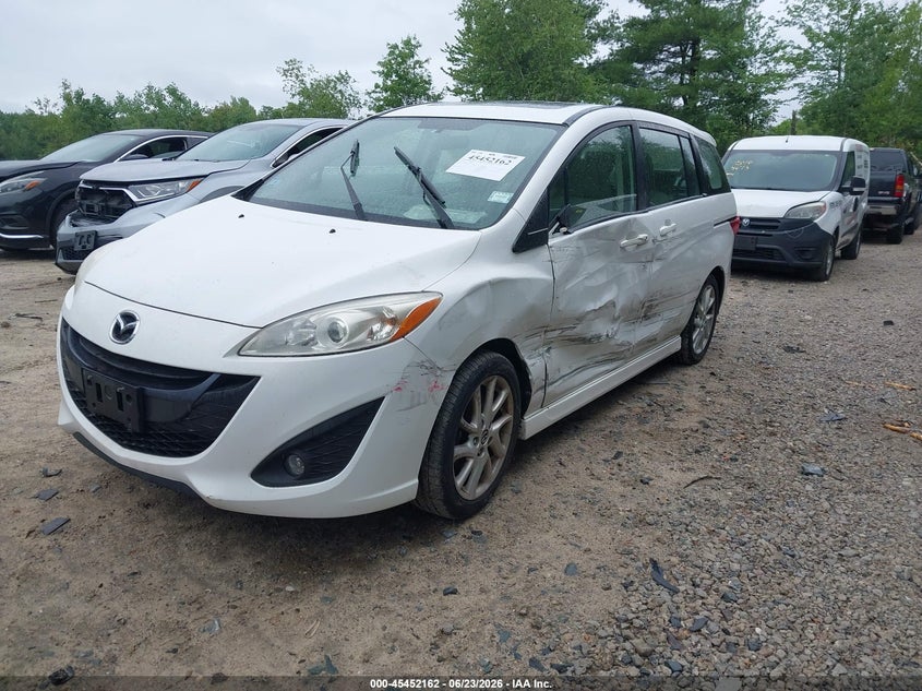 2014 Mazda 5 VIN JM1CW2CL6E0164910 IAAI salvage auction — SIDE, Salvage Title, sold $450 on 2026-07-11 (photo 2)