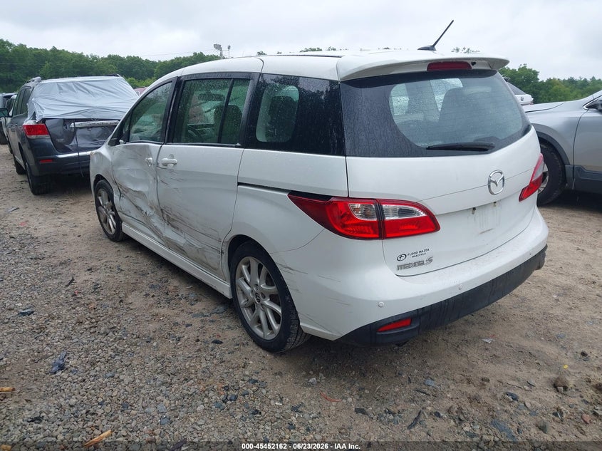 2014 Mazda 5 VIN JM1CW2CL6E0164910 IAAI salvage auction — SIDE, Salvage Title, sold $450 on 2026-07-11 (photo 3)