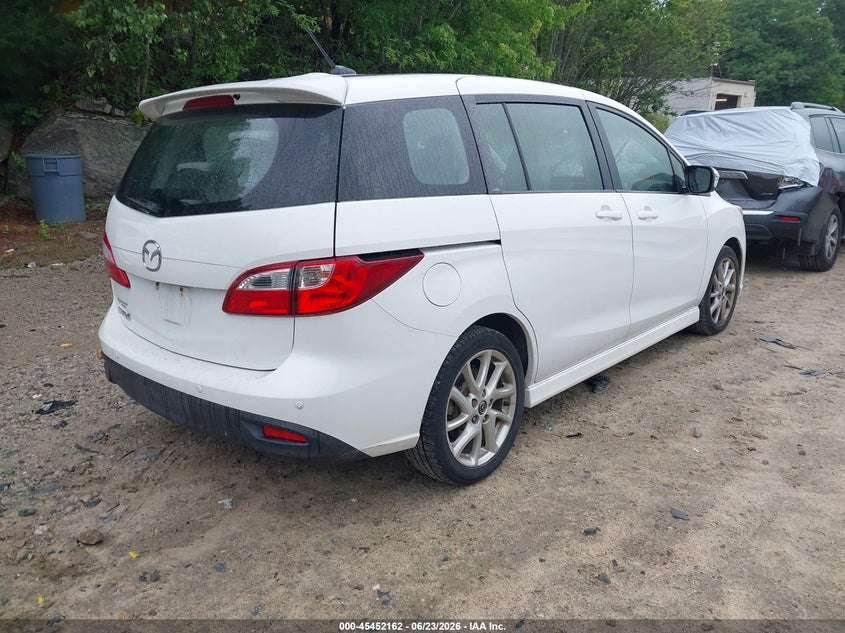 2014 Mazda 5 VIN JM1CW2CL6E0164910 IAAI salvage auction — SIDE, Salvage Title, sold $450 on 2026-07-11 (photo 4)