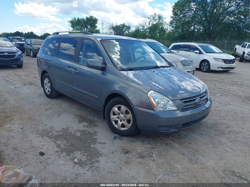 2009 Kia SEDONA VIN KNDMB233296316068 IAAI salvage auction — NORMAL WEAR, Clear-Endorsement (Wisconsin), sold $350 on 2026-07-23 (photo 1)