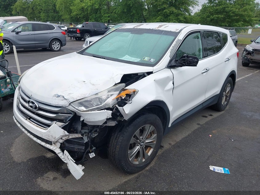 2014 Hyundai Santa fe VIN 5XYZTDLB9EG146921 IAAI salvage auction — FRONT END, Salvage (Pennsylvania), sold $700 on 2026-07-12 (photo 2)