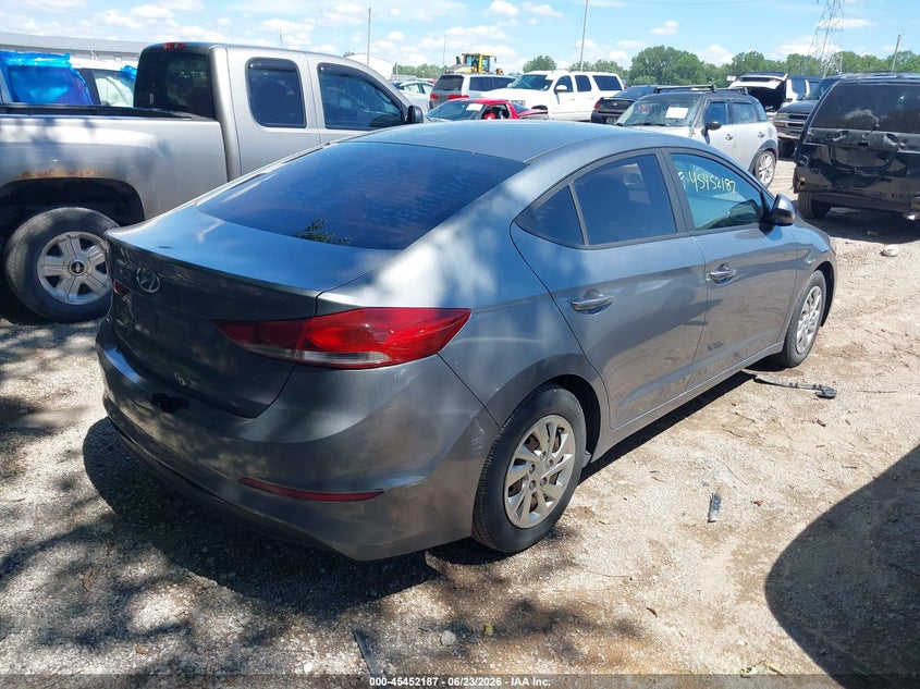 2018 Hyundai Elantra VIN KMHD74LF9JU475978 IAAI salvage auction — NORMAL WEAR, Clear (Indiana), sold $1,050 on 2026-07-22 (photo 4)