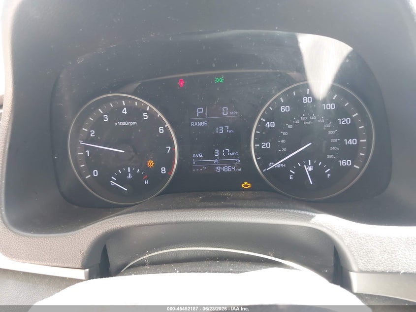 2018 Hyundai Elantra VIN KMHD74LF9JU475978 IAAI salvage auction — NORMAL WEAR, Clear (Indiana), sold $1,050 on 2026-07-22 (photo 7)