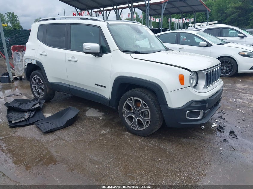 2016 Jeep Renegade VIN ZACCJBDT3GPD28673 IAAI salvage auction — FRONT & REAR, Salvage - Greater Than 75% (Maryland), sold $700 on 2026-07-17 (photo 1)