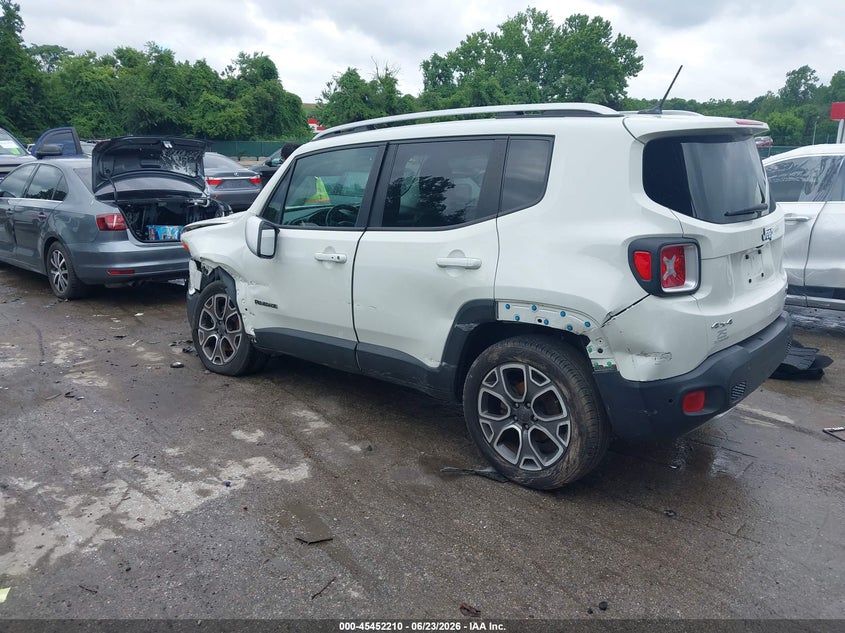 2016 Jeep Renegade VIN ZACCJBDT3GPD28673 IAAI salvage auction — FRONT & REAR, Salvage - Greater Than 75% (Maryland), sold $700 on 2026-07-17 (photo 3)