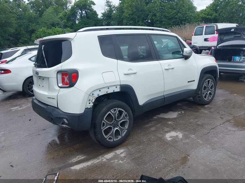 2016 Jeep Renegade VIN ZACCJBDT3GPD28673 IAAI salvage auction — FRONT & REAR, Salvage - Greater Than 75% (Maryland), sold $700 on 2026-07-17 (photo 4)