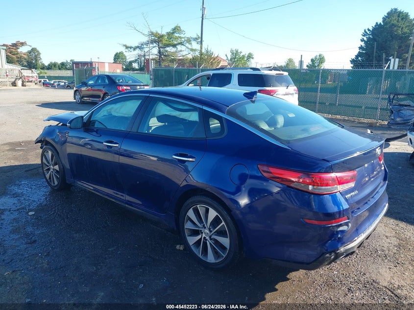 2019 Kia Optima VIN 5XXGT4L39KG285639 IAAI salvage auction — FRONT END, Salvage Title, sold $675 on 2026-07-26 (photo 3)