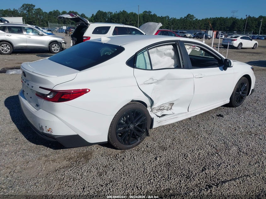 2026 Toyota Camry VIN 4T1DAACK3TU735548 IAAI salvage auction — SIDE, Salvage Title, sold $15,500 on 2026-08-05 (photo 4)