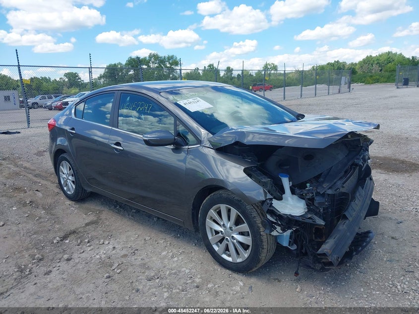 2014 Kia Forte VIN KNAFX4A87E5115381 IAAI salvage auction — FRONT END, Junk Bill Of Sale Mv2459 (Wisconsin), sold $500 on 2026-07-07 (photo 1)