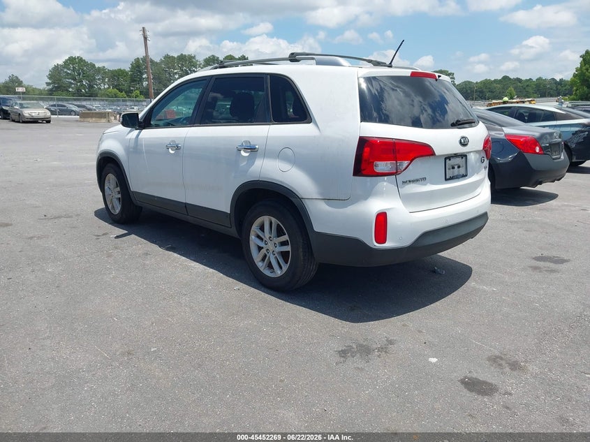 2015 Kia Sorento VIN 5XYKT4A63FG622945 IAAI salvage auction — NORMAL WEAR, Clear (Georgia), sold $1,425 on 2026-07-08 (photo 3)