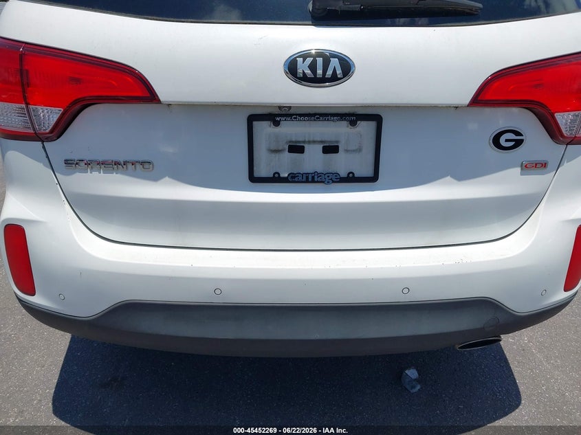 2015 Kia Sorento VIN 5XYKT4A63FG622945 IAAI salvage auction — NORMAL WEAR, Clear (Georgia), sold $1,425 on 2026-07-08 (photo 6)