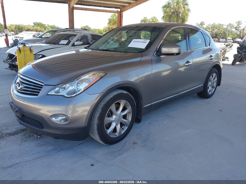 2010 Infiniti Ex35 VIN JN1AJ0HP3AM700501 IAAI salvage auction — NORMAL WEAR, Clear (Georgia), sold $100 on 2026-07-07 (photo 2)