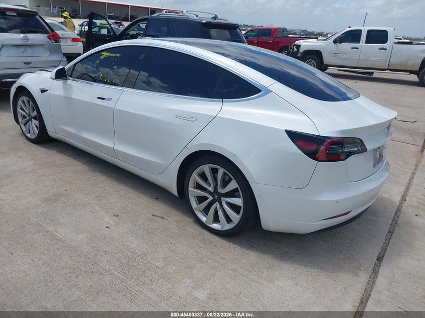 2020 Tesla Model 3 VIN 5YJ3E1EB3LF667357 IAAI salvage auction — FRONT & REAR, Clear (New Jersey), sold $5,800 on 2026-07-10 (photo 3)