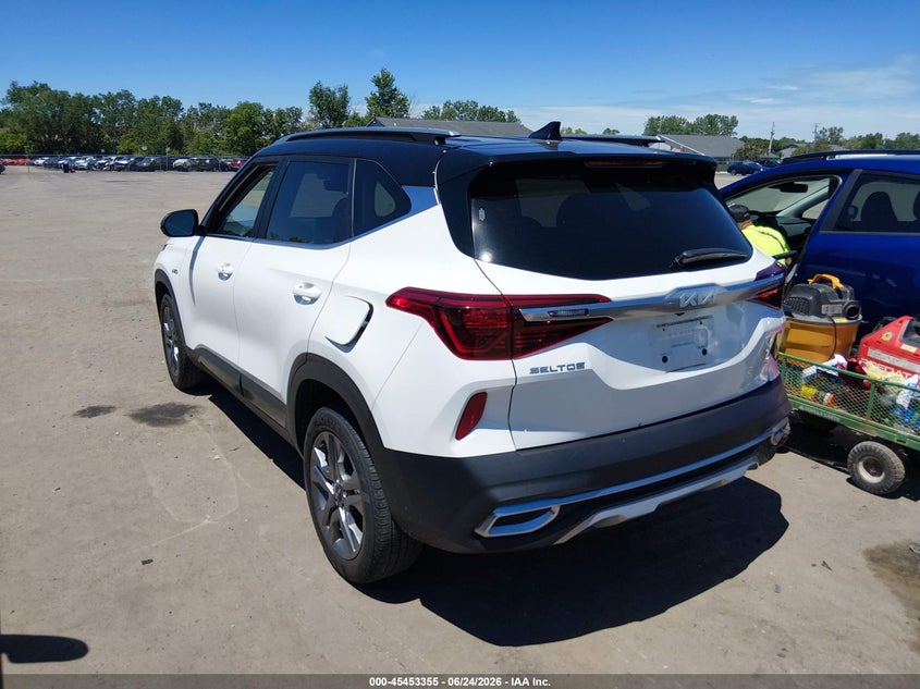 2023 Kia Seltos VIN KNDEUCAA1P7417776 IAAI salvage auction — HAIL, Salvage (Ohio), sold $7,300 on 2026-07-21 (photo 3)