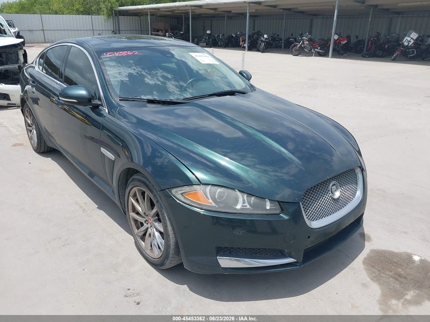 2015 Jaguar Xf VIN SAJWA0FS0FPU88755 IAAI salvage auction — LEFT SIDE, Salvage (Texas), sold $1,650 on 2026-07-22 (photo 1)