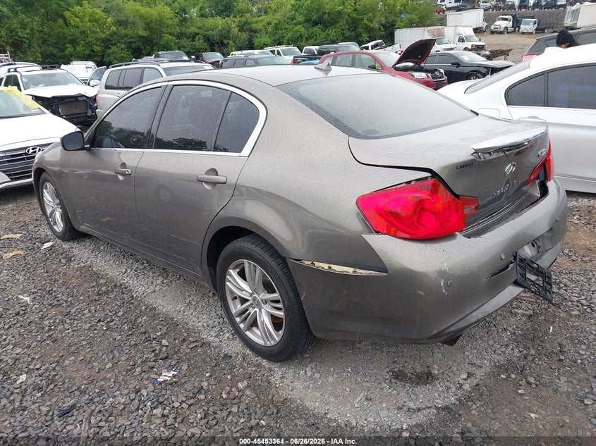 2012 Infiniti G37 VIN JN1CV6AR0CM681310 IAAI salvage auction — REAR END, Salvage (Tennessee), sold $775 on 2026-07-16 (photo 3)