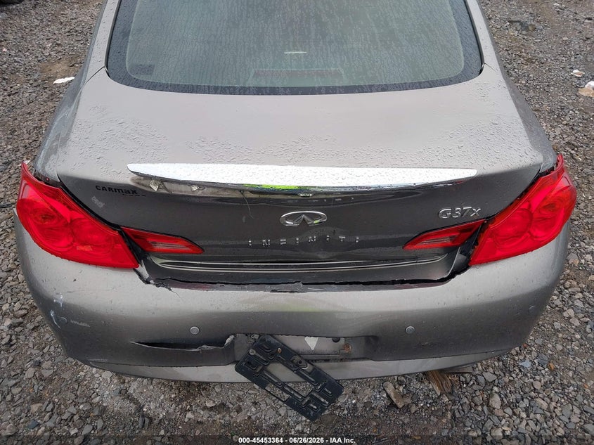 2012 Infiniti G37 VIN JN1CV6AR0CM681310 IAAI salvage auction — REAR END, Salvage (Tennessee), sold $775 on 2026-07-16 (photo 6)