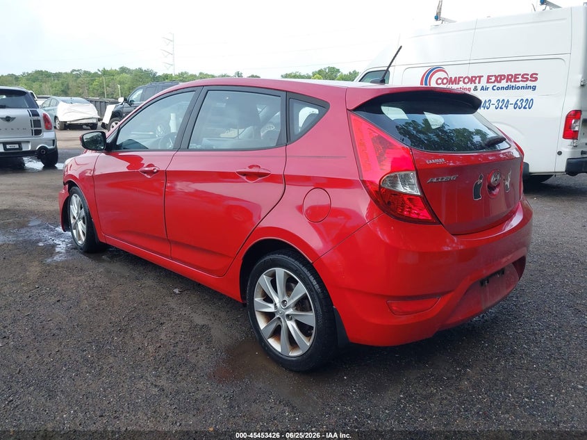 2013 Hyundai Accent VIN KMHCU5AE0DU100201 IAAI salvage auction — FRONT END, Salvage Title, sold $475 on 2026-07-15 (photo 3)