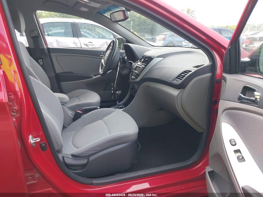 2013 Hyundai Accent VIN KMHCU5AE0DU100201 IAAI salvage auction — FRONT END, Salvage Title, sold $475 on 2026-07-15 (photo 5)