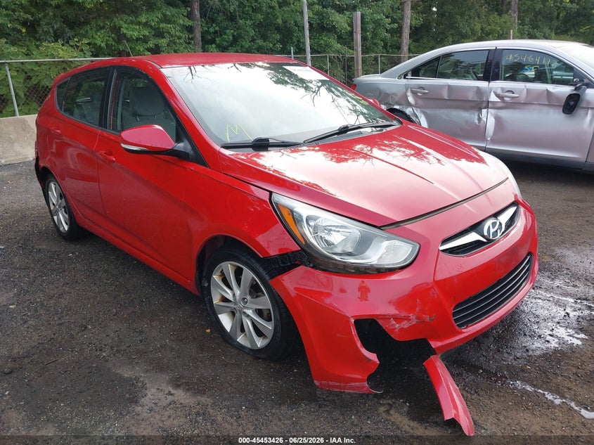 2013 Hyundai Accent VIN KMHCU5AE0DU100201 IAAI salvage auction — FRONT END, Salvage Title, sold $475 on 2026-07-15 (photo 6)