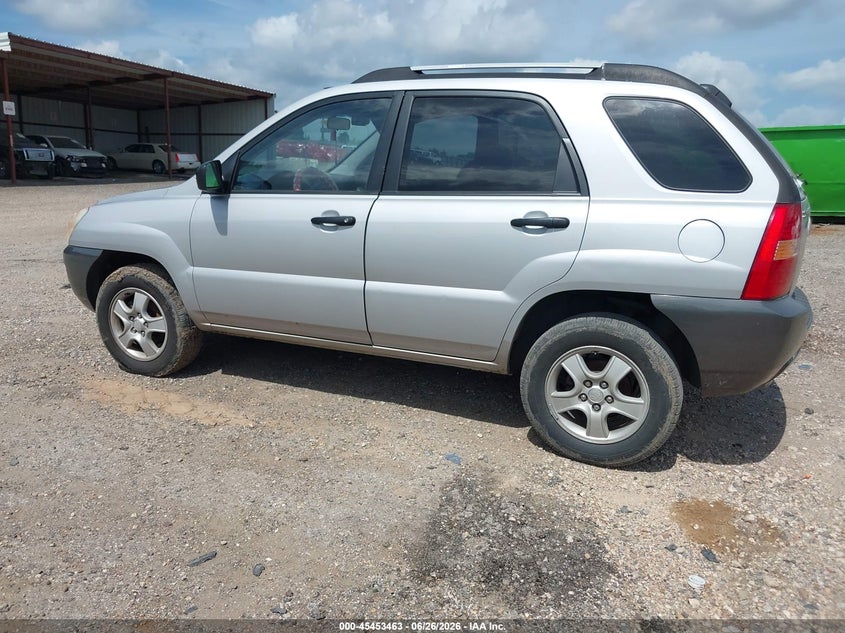 2008 Kia Sportage VIN KNDJF724X87476822 IAAI salvage auction — NORMAL WEAR, Clear (Alabama), sold $600 on 2026-07-13 (photo 3)