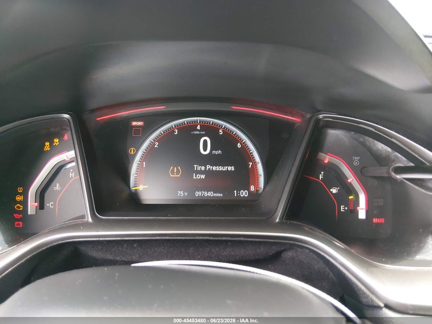 2019 Honda Civic type r VIN SHHFK8G75KU203376 IAAI salvage auction — NORMAL WEAR, Salvage Title - Dealer (California), sold $9,100 on 2026-07-27 (photo 7)
