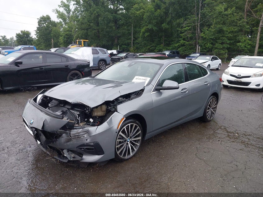 2022 BMW 2er VIN WBA73AK04N7K27583 IAAI salvage auction — FRONT END, Salvage Title, sold $125 on 2026-07-29 (photo 2)