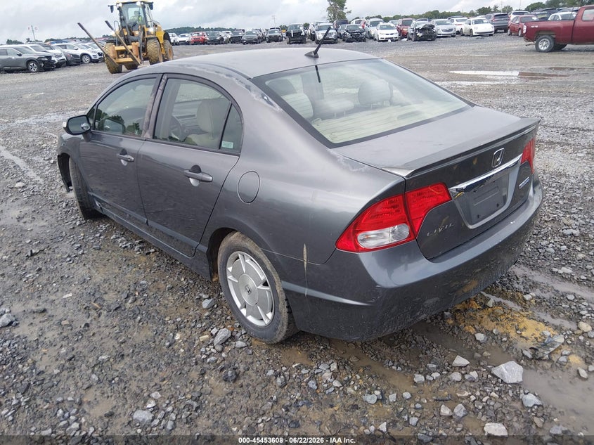 2009 Honda Civic hybrid VIN JHMFA36289S005819 IAAI salvage auction — NORMAL WEAR, Original (West Virginia), sold $100 on 2026-07-29 (photo 3)